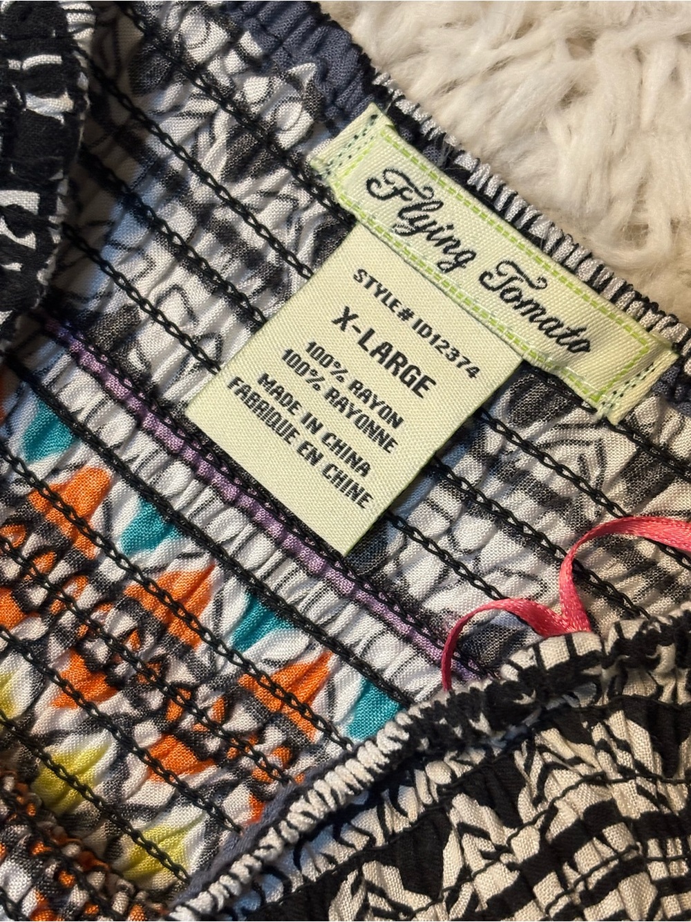 Flying Tomato Printed Strapless Maxi Dress Tribal Geometric Festival Boho - Picture 5 of 5